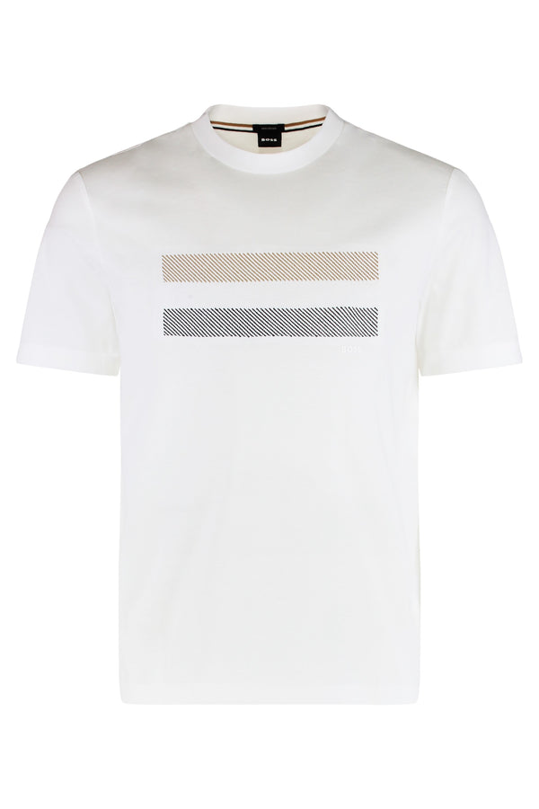 Crew Neck Cotton T-Shirt White T-shirts