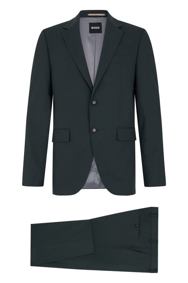Two-Piece Suit Open Green Polyester Suits