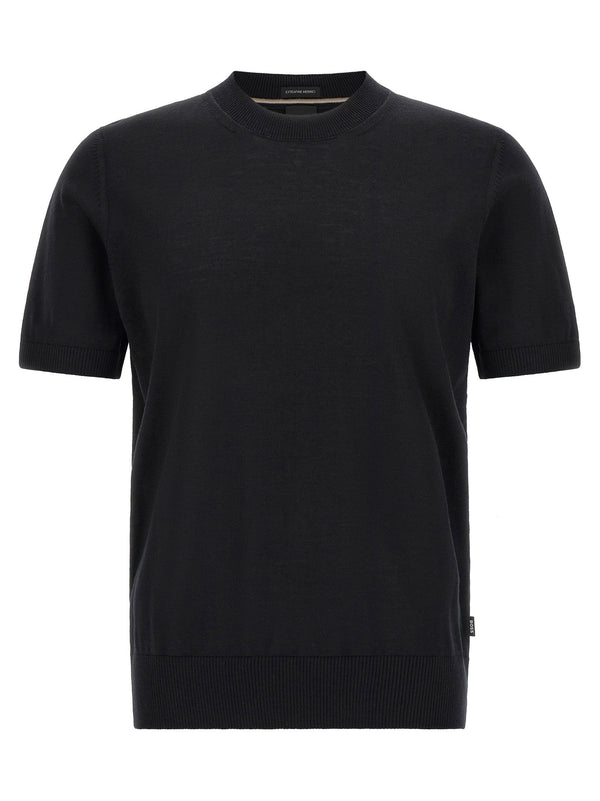 Hugo Boss Extra-Fine Merino Wool Sweater — Black