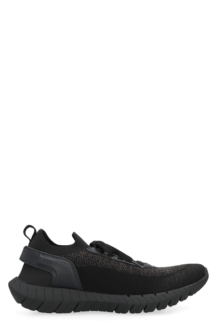 Mesh Upper Sock Sneakers Black Polyester Trainers