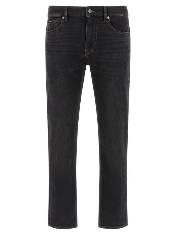 Hugo Boss Cotton from regenerative agriculture with elastane jeans in black