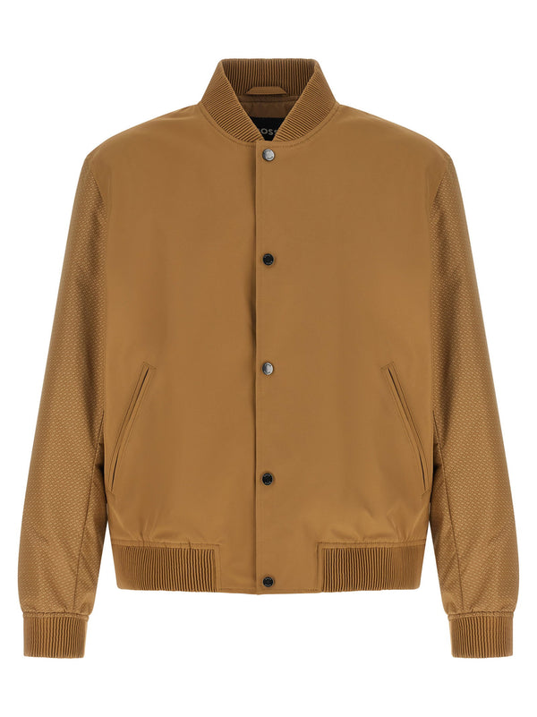 Hugo Boss Monogram Sleeve Bomber Jacket