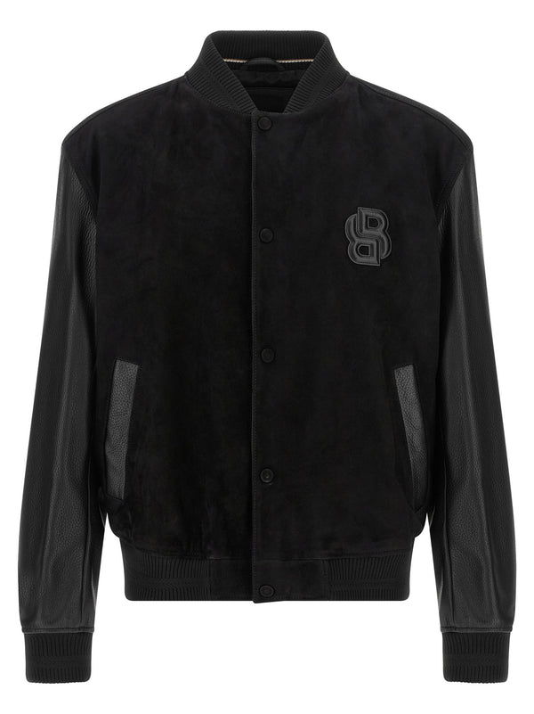 Hugo Boss Leather Bomber Jacket