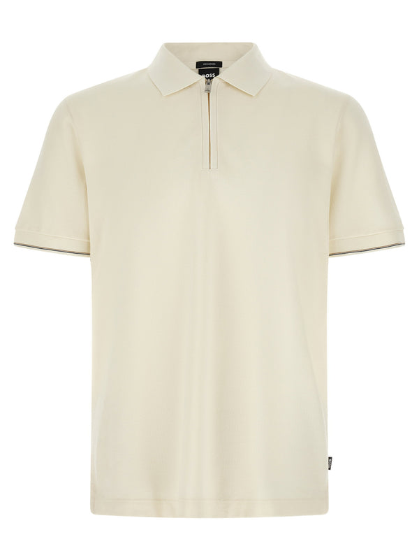 Hugo Boss polo shirt in cream