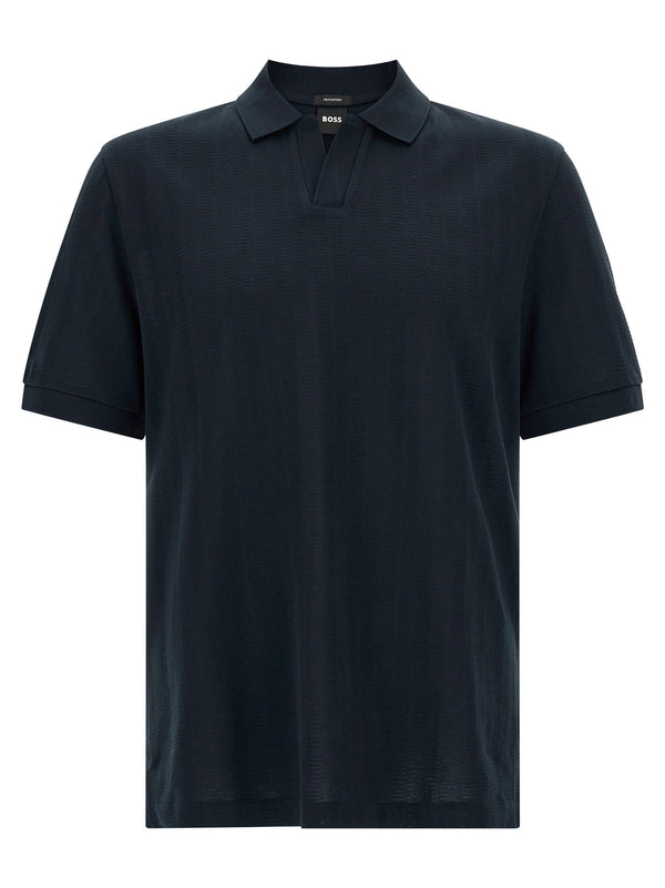 Hugo Boss 100% cotton polo shirt in navy