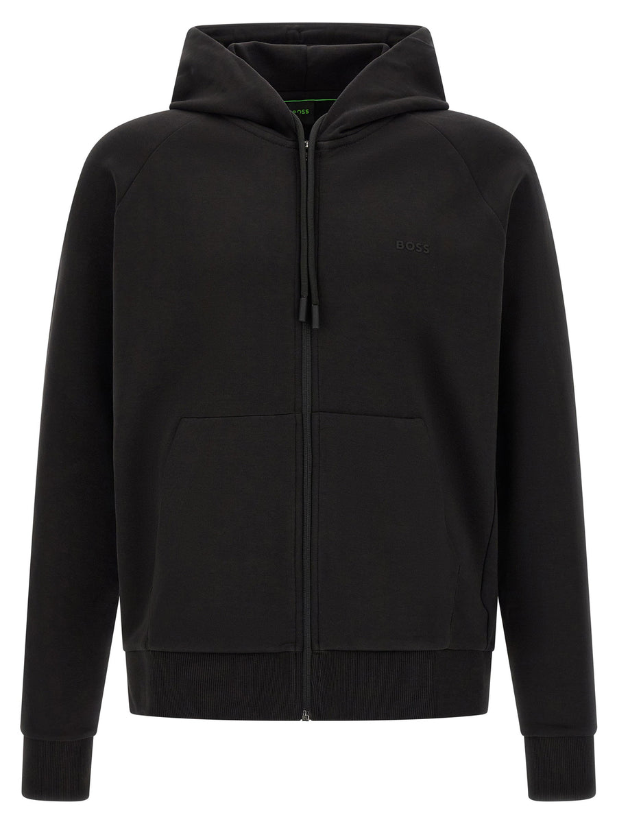 Hugo Boss Cotton Hoodie — Black