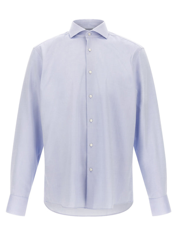 Hugo Boss Oxford Cotton Shirt — Blue