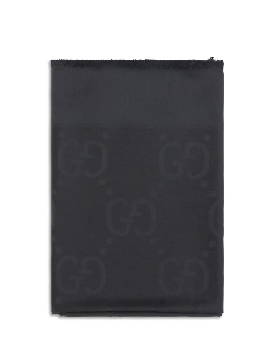 Gucci 50% Wool Ovis Aries scarf in black