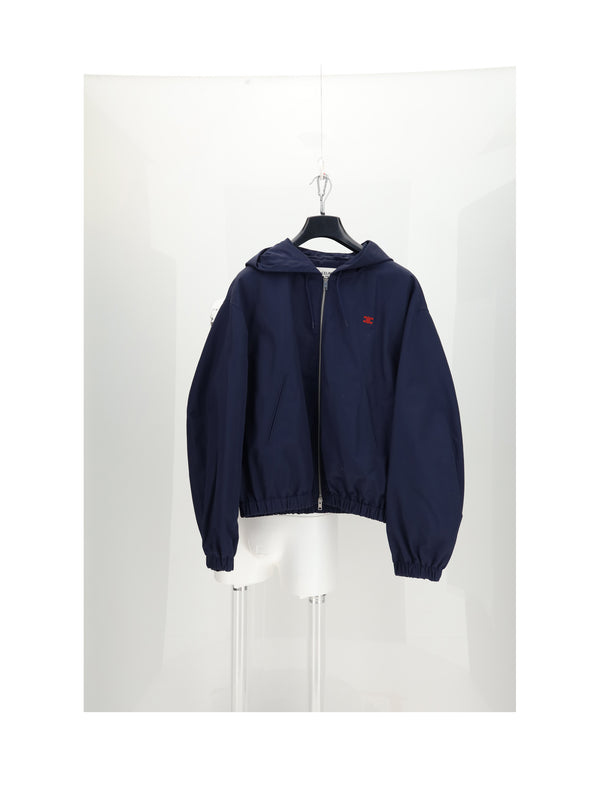 Windbreaker Jacket Blue Cotton