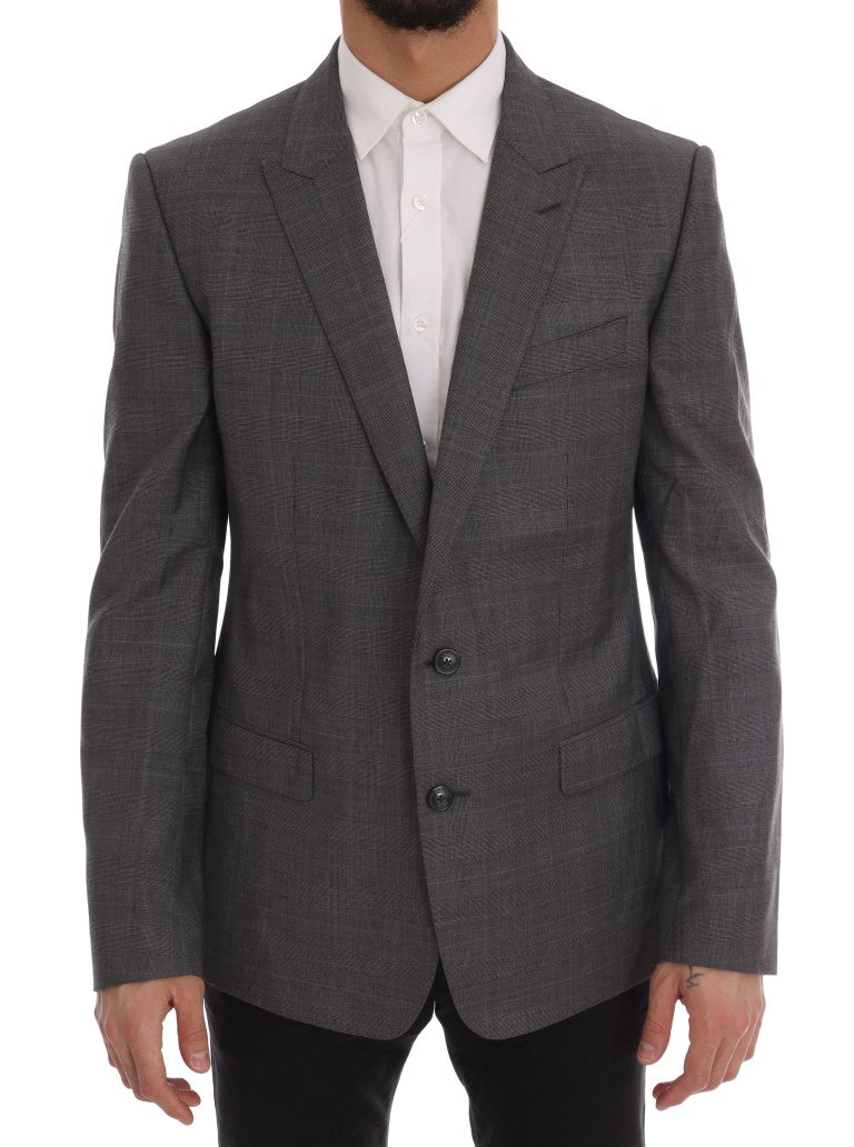 Dolce & Gabbana 100% Wool; Lining: 47% Rayon blazer in gray