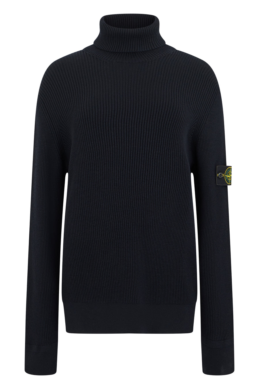 Turtleneck Sweater Navy Blue Virgin Wool