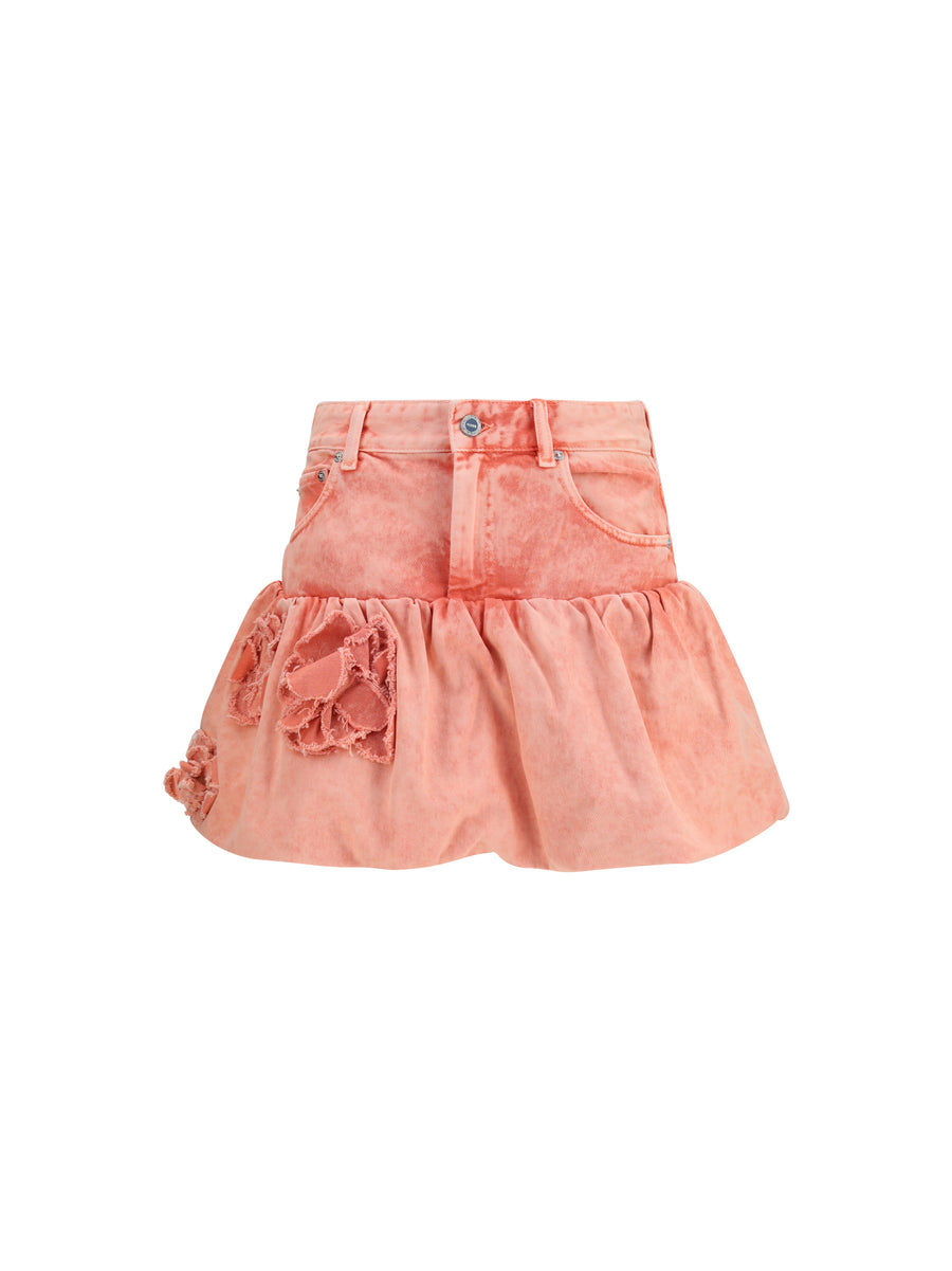 Mini Bubble Skirt Denim Lantana Cotton