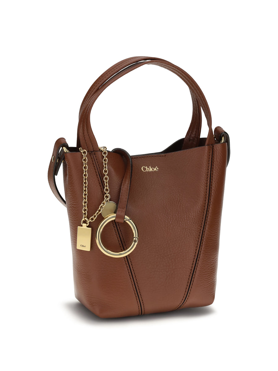 Shoulder Bag Spin Blushy Brown Calf Leather