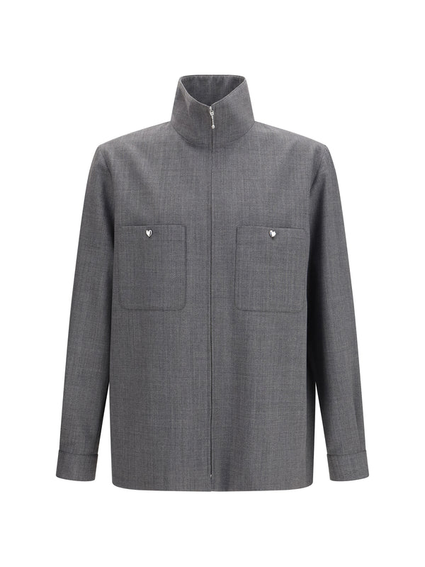 Valentino 55% Polyester; 45% Wool Ovis Aries jacket in gray