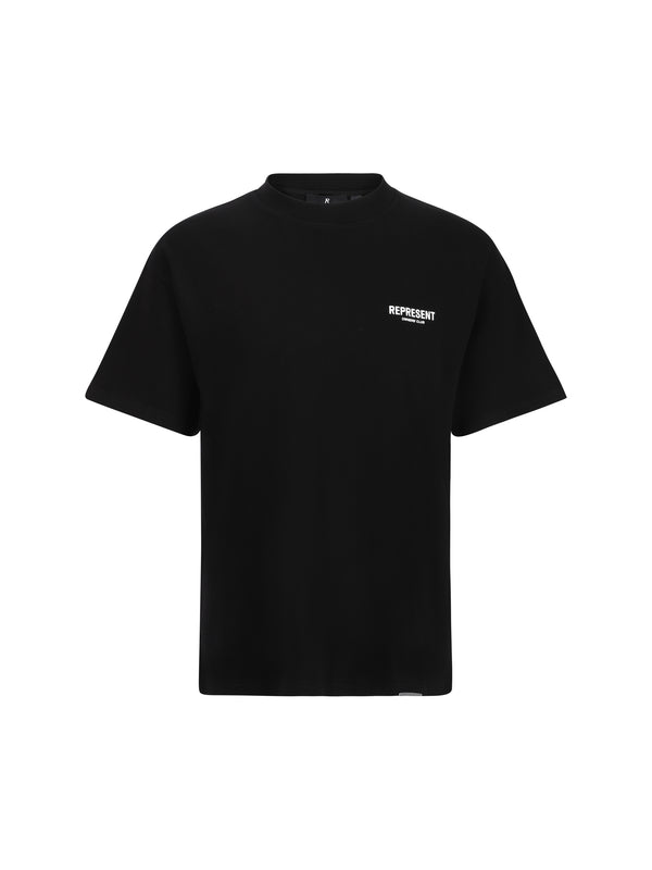 Represent 100% COTTON t-shirt in black
