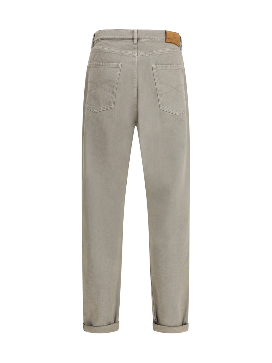 Trousers Iconic Fit Khaki Cotton Jean