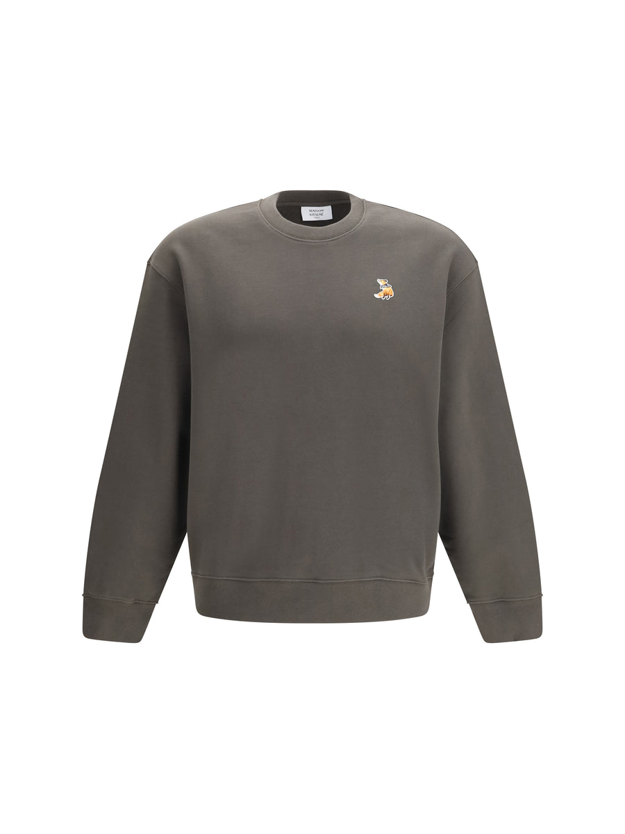 Maison Kitsuné 100% Cotton sweatshirt in gray