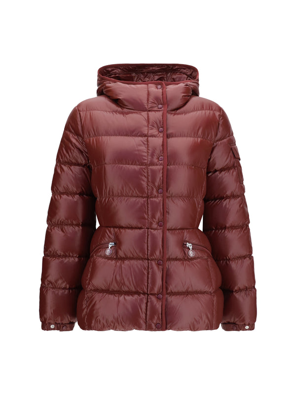 Moncler Outer: 100% Polyamide; Inner: 100% Goose Down down jacket in red