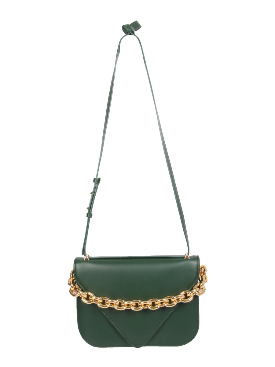 Leather Shoulder Bag Mount Green