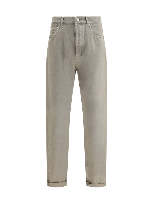 Brunello Cucinelli 100% Cotton jeans in beige