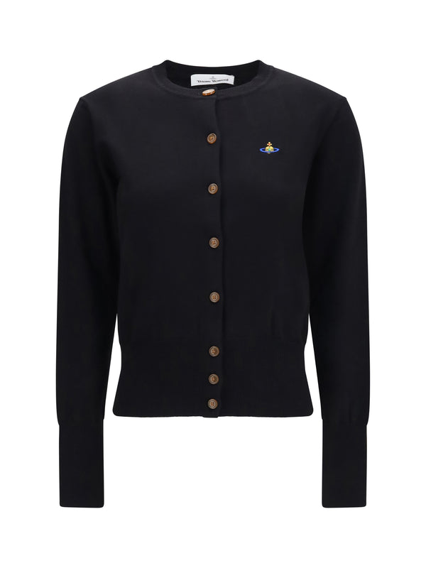 Bea Cardigan Black Cotton; Kashmir/capra Hircus