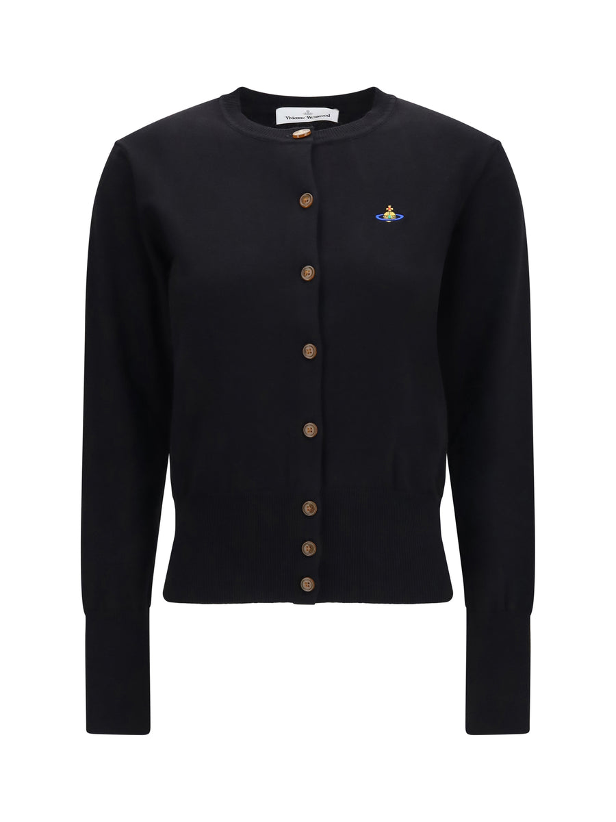 Bea Cardigan Black Cotton; Kashmir/capra Hircus
