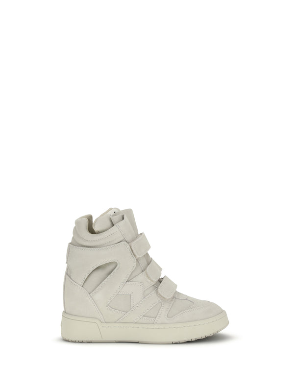 Isabel Marant Upper: 100% calf leather; Sole: 100% rubber sneakers in beige