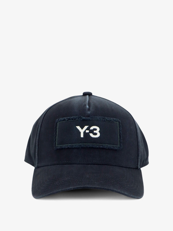 Baseball Cap Y-3 Race Black Cotton Hat