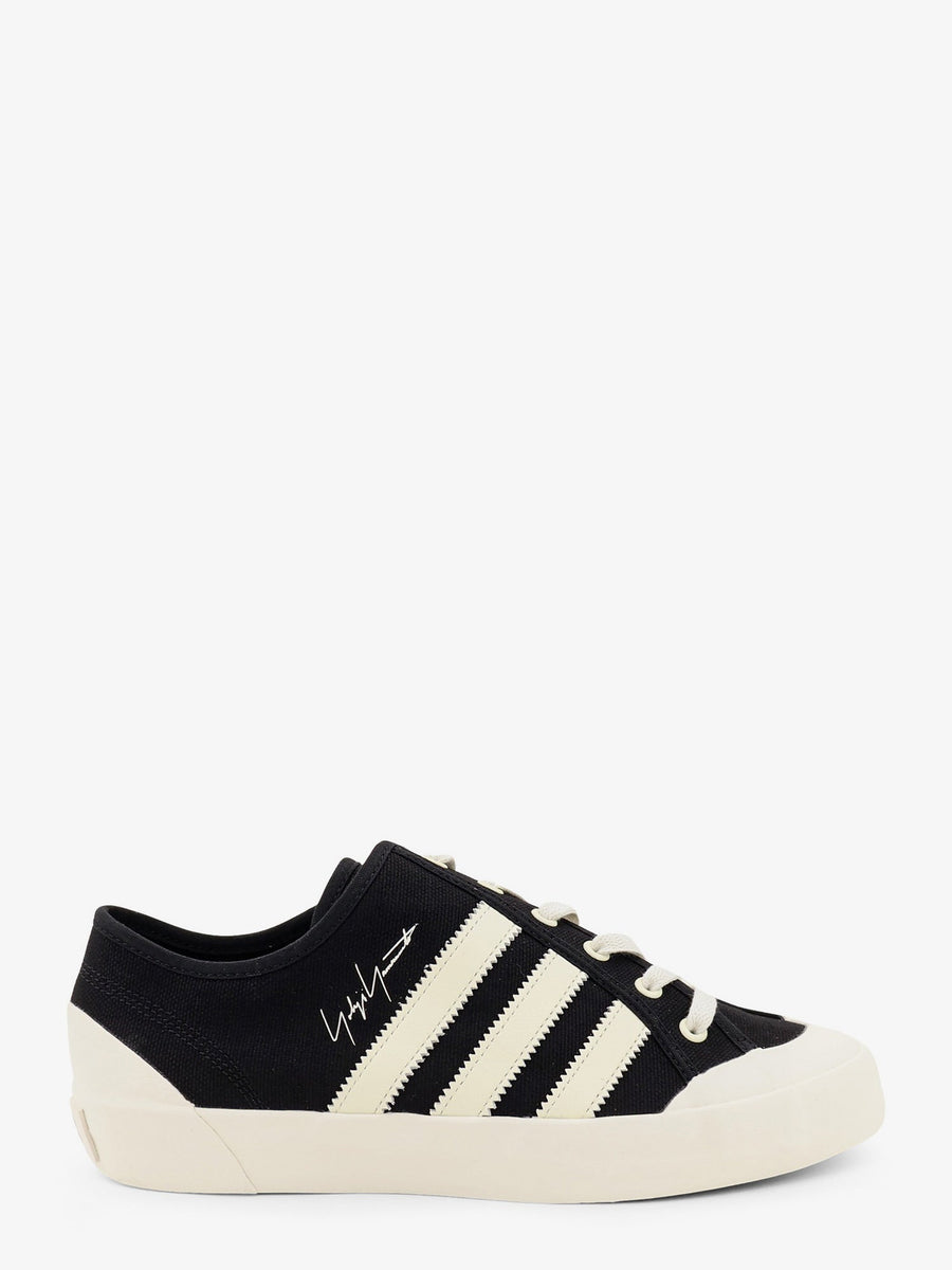 Canvas Sneakers With Side Stripes Black Canvas/rubber Trainers