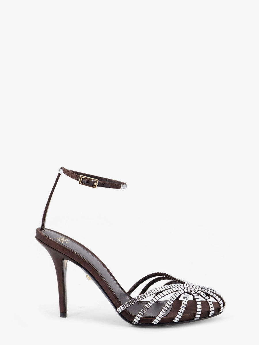 Sandals Penelope Brown Satin
