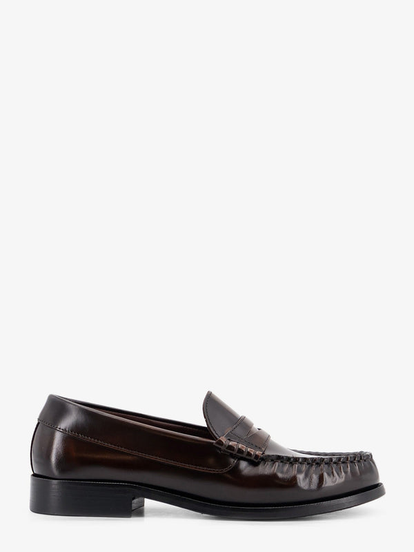 Loafers Leather Rivet Brown