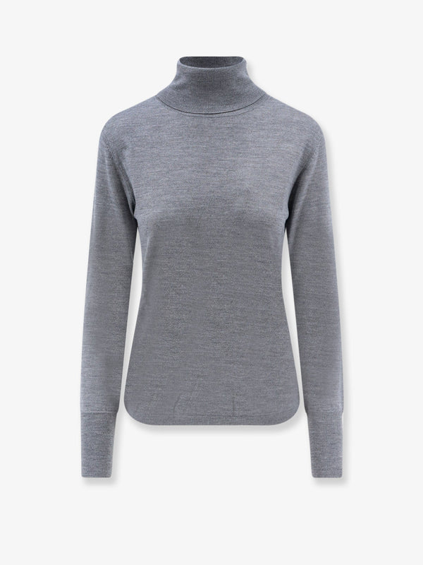 Turtleneck Virgin Wool Sweater Grey