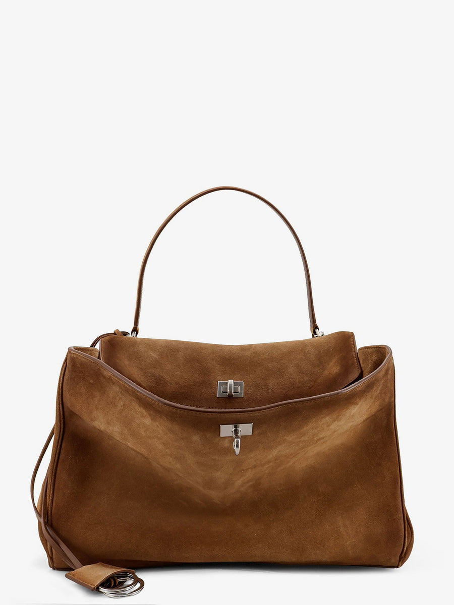 Shoulder Bag Rodeo M Suede Brown Leather
