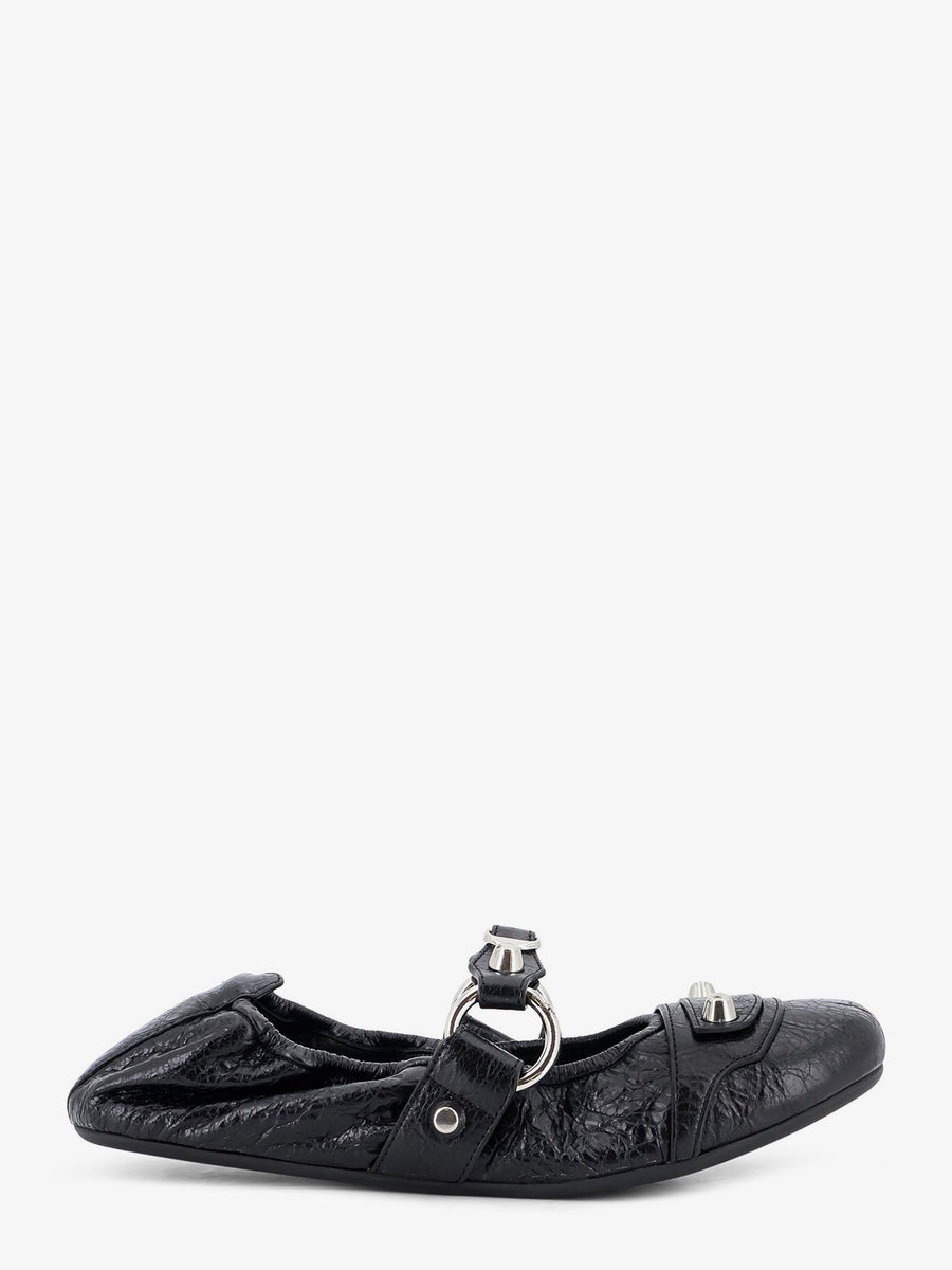 Ballerina Shoes City Flat L005 Leather Black