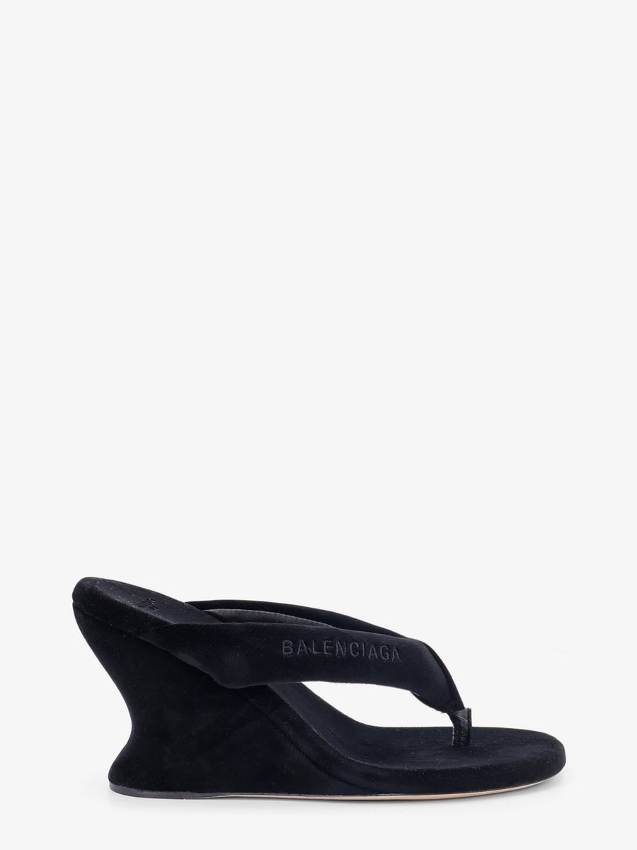 Sandals Gaeta Velvet Black Cotton/viscose/elastane