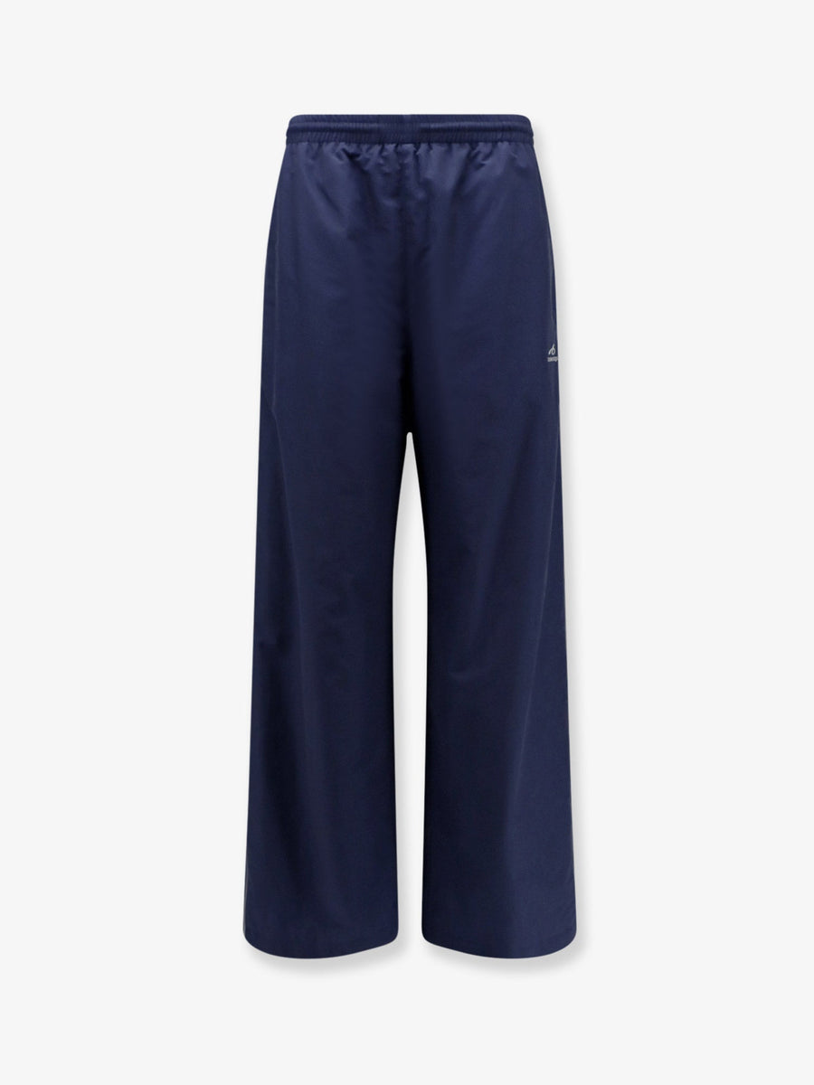 Tracksuit Trousers Blue Cotton Polyamide