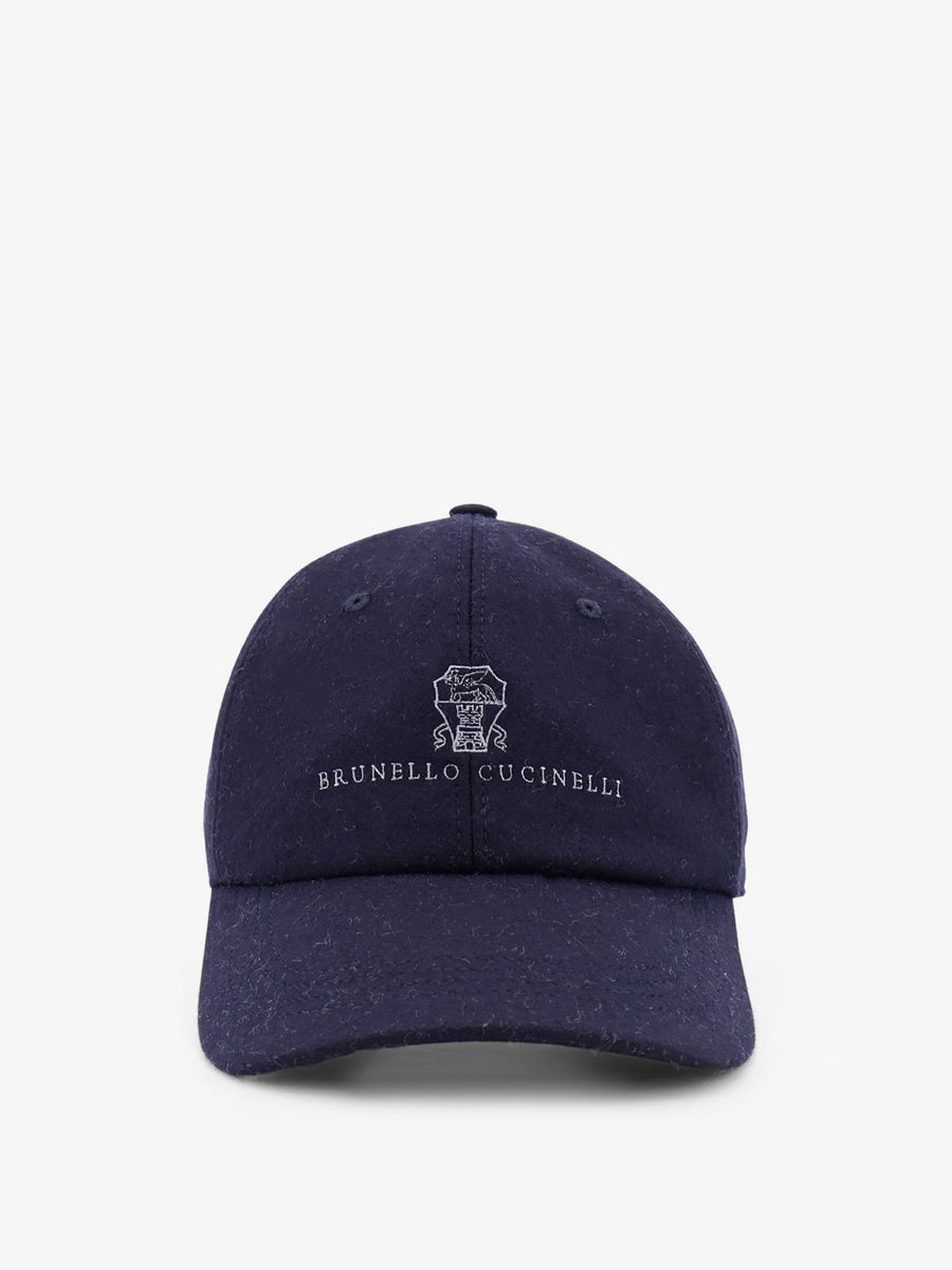 Baseball Hat Blue Virgin Wool