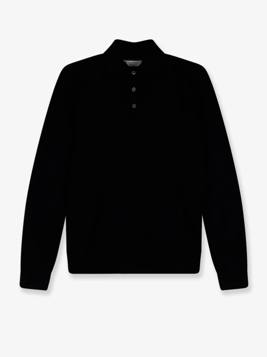 Polo Shirt Cashmere-Silk Black