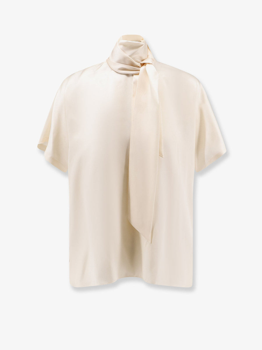 Silk Top Beige T-shirts & Jerseys