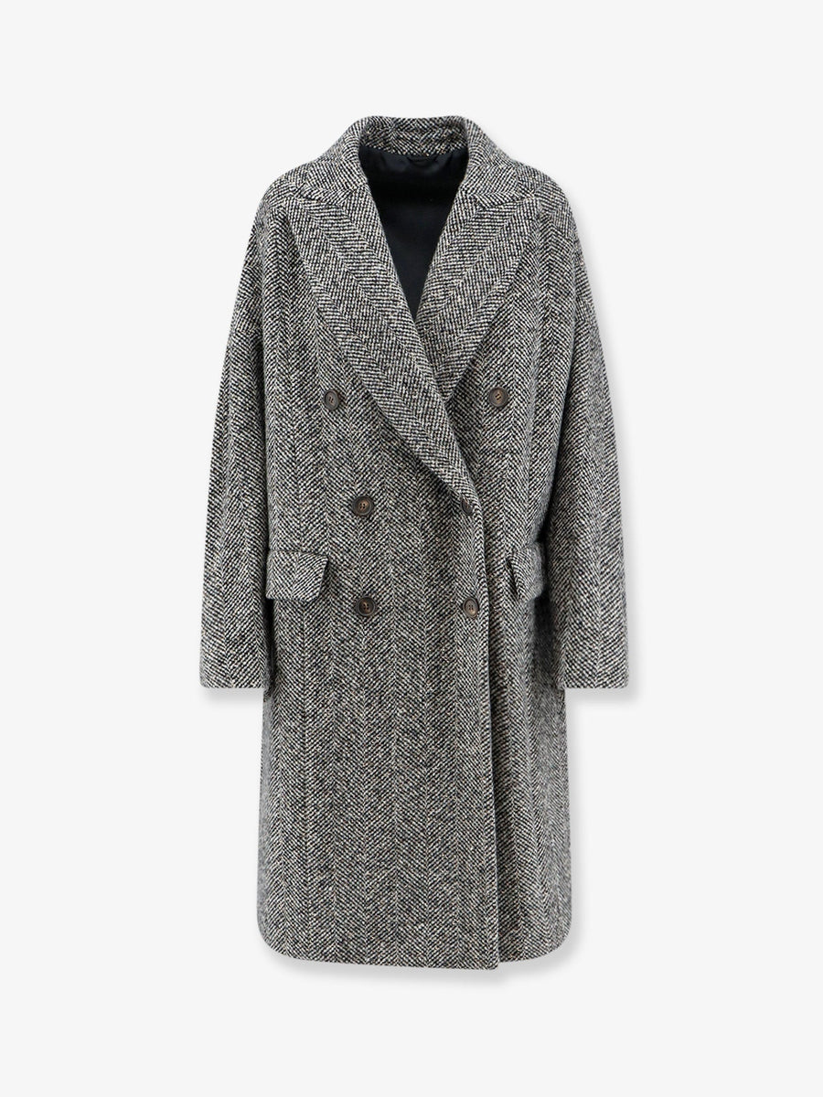 Overcoat Virgin Wool And Alpaca Black Coat
