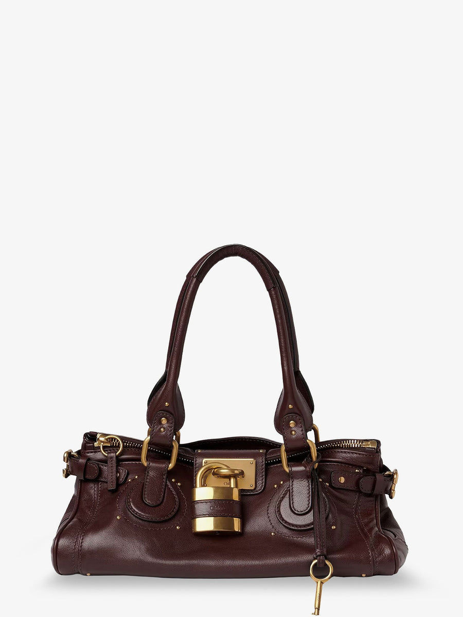 Shoulder Bag Paddington Leather Brown Leather; Cotton Lining
