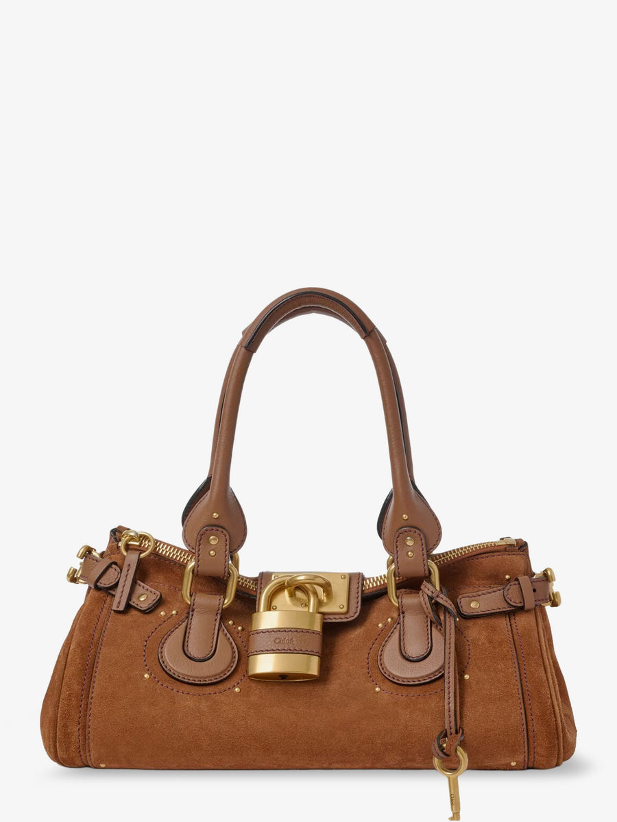 Shoulder Bag Paddington Suede Brown