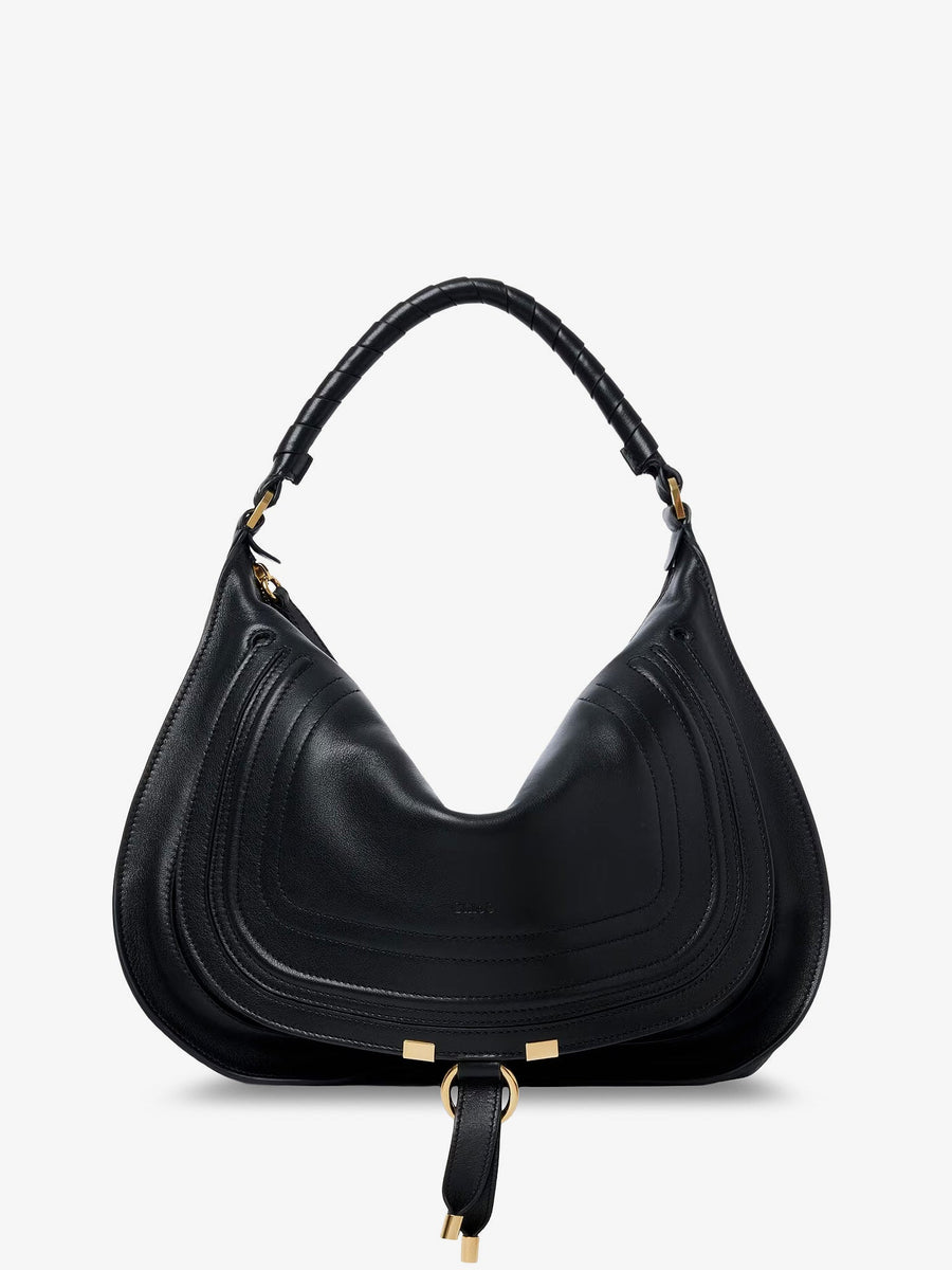Shoulder Bag Marcie Medium Black Leather