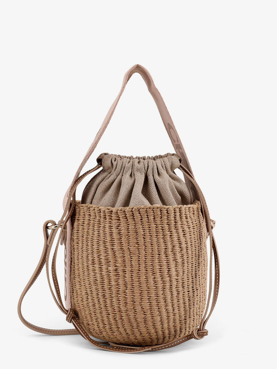 Bucket Bag Woody Beige Raffia