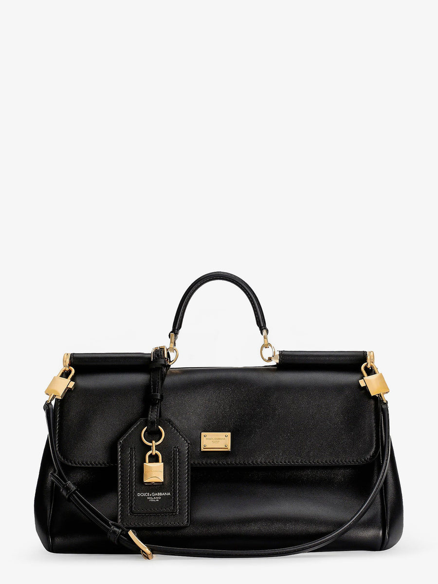 Leather Crossbody Bag My Sicily Black Shoulder