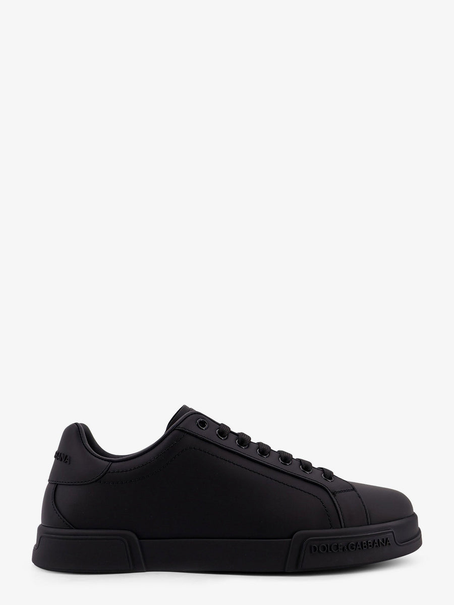 Leather Sneakers Portofino Black Trainers