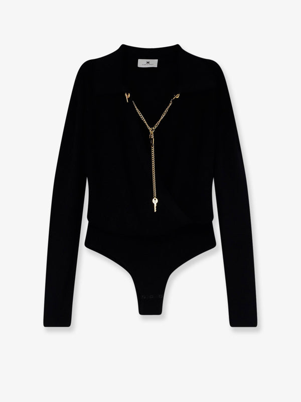 Bodysuit Viscose Blend Black T-shirts & Jerseys