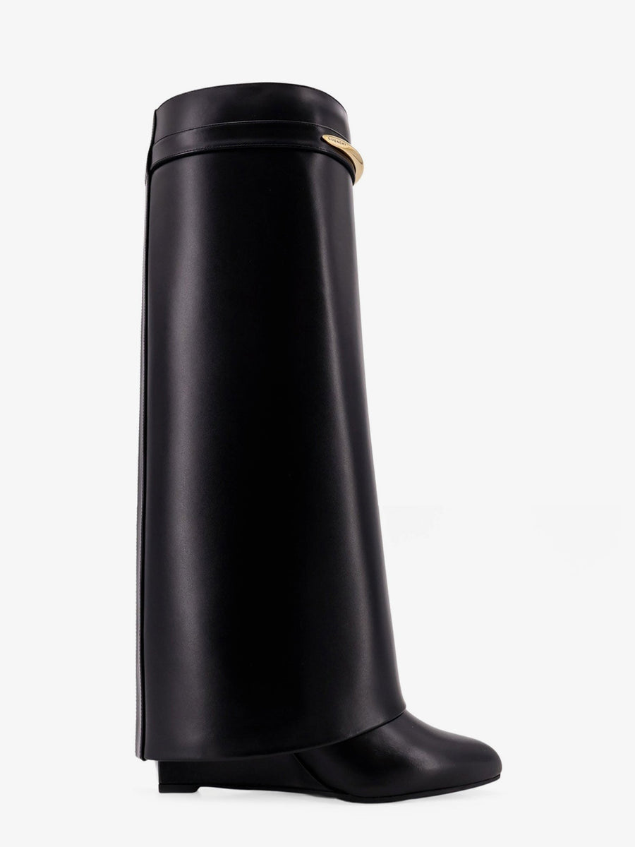 Shark Leather Boots Black