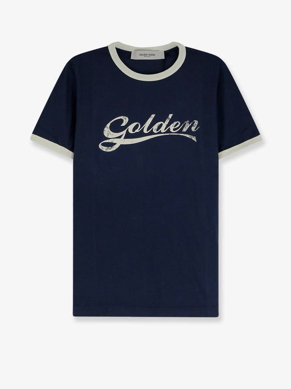T-Shirt Crew Neck Blue Cotton T-shirts
