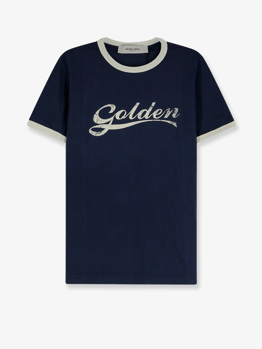 T-Shirt Crew Neck Blue Cotton T-shirts